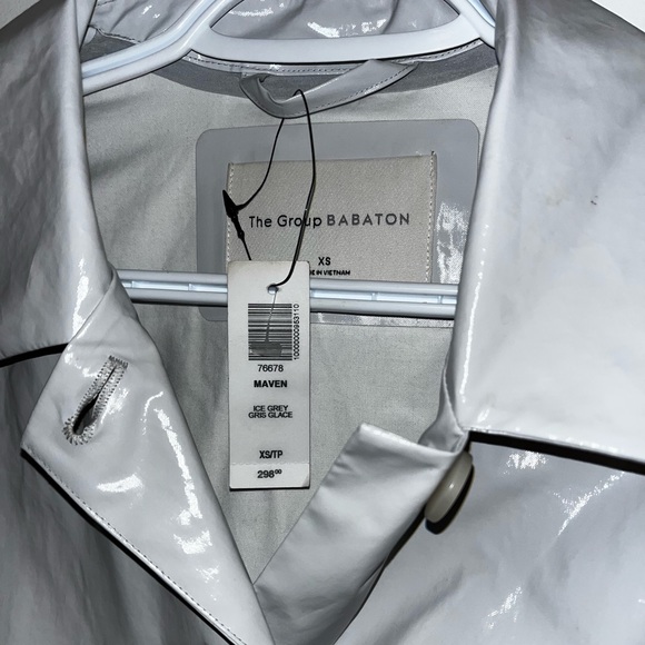 BABATON ice grey rain coat - Picture 2 of 2